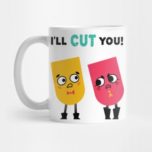 Snipperclips: I'll Cut You! Mug